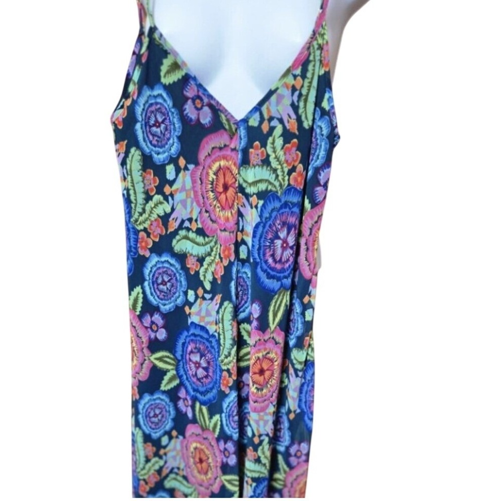 JUST TAYLOR NWT Slip Dress Size 8 Bright Floral Midi Maxi  NEW